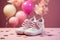 Pastel perfection Baby girls shoes and a whimsical pink unicorn
