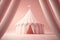 Pastel pink 3D circus tent with a dreamy vibe.