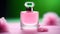 Pastel Pink and Bright Green Perfume Essence Generative AI