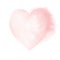 Pastel Pink Heart on a White Background. Pink Love Symbol.