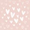 Pastel pink hearts background. Valentine s day. Kid\\\'s doodles, drawing with chalk