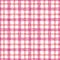 Pastel pink plaid checkered seamless pattern. Watercolor stripes and lines on white background. Kilt print for textile, fabric