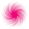 Pastel pink sharp swirl vector