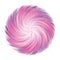 Pastel pink violet swirl pompom fluffy ball vector