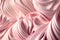 Pastel Pink Wavy Clay or Plasticine. Abstract Macro Close-Up Smooth Background