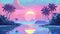 Pastel Pixel Paradise background