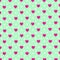 Pastel Preppy Heart Argyle Diamond Pattern