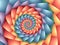 Pastel Psychedelic Rainbow Spiral Background