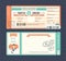 Pastel Retro Boarding Pass Wedding Invitation Template