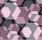 Pastel rosy color modern geometry hexagon tulle pattern.