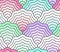 Pastel scales seamless pattern, fish tail, mermaid tail, seashells