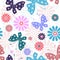 Pastel seamless floral pattern