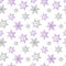 Pastel snowflakes purple gray winter pattern seamless