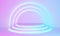 Pastel stage podium with semicircular segments