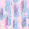 Pastel summer Exotic seamless pattern with silhouettes tropical