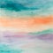 Pastel Sunset Watercolor Background