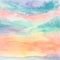 Pastel Sunset Watercolor Background