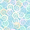 Pastel Swirl Repeat Pattern In Multicolor