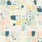 Pastel Terrazzo Pattern Background with Modern Aesthetic