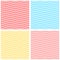 Pastel vector tile pattern zig zag set