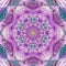 Pastel violet with teal rays indian ornament colorful tile mandala triangle kaleidoscope