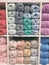 Pastel wool yarns