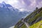 Pasterze Glacier. Grossglockner High Alpine Road . Austria.