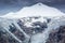 Pasterze Glacier in Hohe Tauern and Johannisberg summit, Grossglockner, Austria