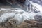 Pasterze Glacier in Hohe Tauern and Johannisberg summit, Grossglockner, Austria