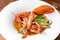 Pastis Grilled Halved Lobster Tails