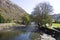 Pastoeal country landscape at the charming Welsh village of Bedgellert, Wales.