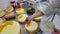 Pastry Chef Decorating Cakes in Bakery