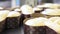 Pastry leavening dough for Easter cake doves, panning