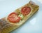 Pastry tart with cheese and tomatoes