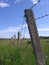 The pasture is fenced Fence barbed wire fence covers prohibited restricted area industrial strategic facility under protection