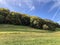 Pastures and meadows on the slopes over the Lake Lucerne or Vierwaldstaetersee lake Vierwaldstattersee and Alpnachersee Lake