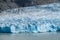 Patagonia mountain glacier edge in the lake