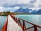Patagonia Mountains Lake Bridge Landscape