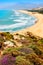 Patara beach on the Mediterranean coast of Turkey. View from above