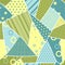 Patch seamless pattern. Vector