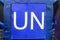 Patch United Nations on flak jacket