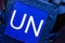 Patch United Nations on flak jacket