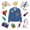 Patches denim jacket