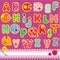 Patchwork ABC alphabet