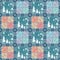 Patchwork christmas seamless pattern background