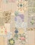 Patchwork collage of vintage papers