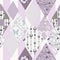 Patchwork design seamless pattern ornament pink background