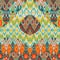 Patchwork ethnic bohemian arabesque pattern print. Seamless zigzag geometric ornament abstract background. Colorful tribal