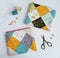 Patchwork notions bags