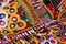 Patchwork quilt in kutch Gujarat india,needlework embroidery art work,as a kind of needlework, creativity and art.best indian